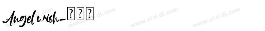 Angel wish字体转换